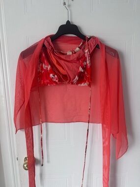 SHAN corail bikini with cover up